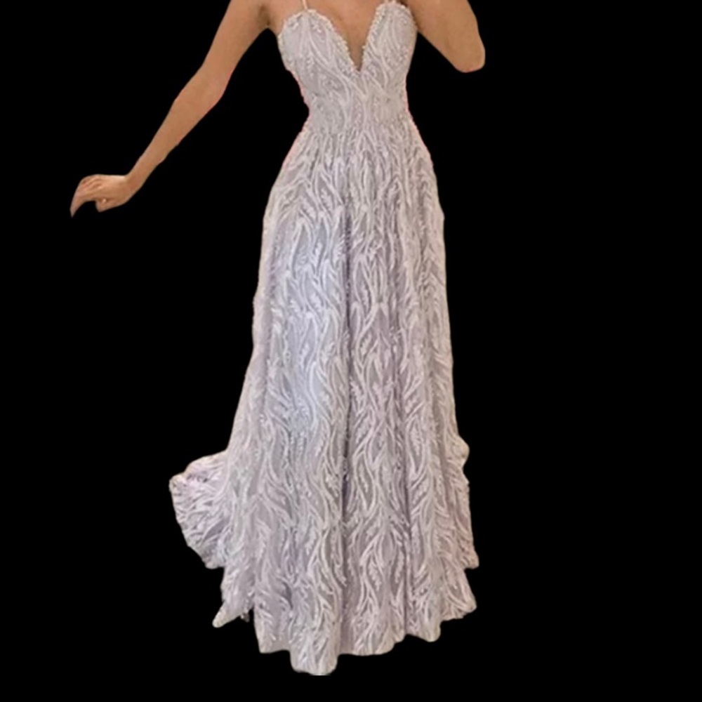 Embroidered Formal Dress
